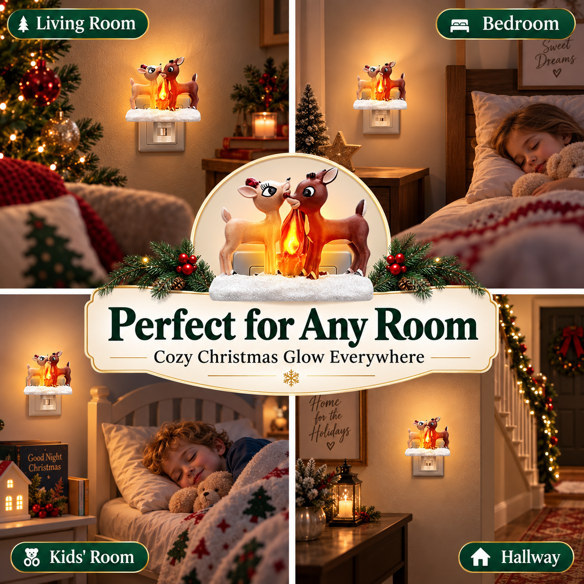 FestLights™ Flickering 3D Night Light